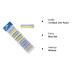 Poniks 22mm Cold Wave Curlers - 12-Piece Set for Perfect Permanent Waves - Includes Rubber Bags - Blue & Red - Buy Online on GoSupps.com