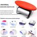 Feadem Nail Arm Rest - Waterproof Wear-Resistant Microfiber Leather Hand Pillow for Salon Manicure - Red - Buy Online on GoSupps.com