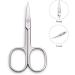 LIVINGO Premium Stainless Steel Manicure Scissors - Multi-purpose Cuticle Pedicure Kit for Nails, Eyebrows, Eyelashes, and Dry Skin - 3.5 inch Curved Blade - A-silver - Buy Online on GoSupps.com