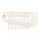 Hair Extension Clip 10 tooth Design Wig Clip Durable and Safe Functional for Wigs Hair Weaving for Most People(creamy-white) - Buy Online on GoSupps.com