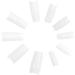 TRIXES 500 White French False Acrylic Nail Art Tips - Perfect for Gel Makeup - Buy Online on GoSupps.com