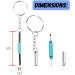 UNEAK 3-in-1 Mini Eyeglass Screwdriver Repair Kit with Keychain - Precision Set for Glasses, Sunglasses, Watches, Electronics, and Jewelry - Buy Online on GoSupps.com
