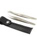 VETUS Eyelash Extension Tweezers Set - Dolphin-shaped Curved Tip, Professional Volume & Classic Tweezers with Leather Sheath (Jinyujia & Haitunjia) - 2 Pcs - Buy Online on GoSupps.com
