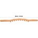 Beech Wood 60cm Massage Roller with Wavy Handle & 10 Points for Back and Whole Body Relaxation | International Shipping Available - Buy Online on GoSupps.com