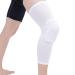 Unisex Knee Brace - Lengthened Anti-Collision Compression Sleeve for Basketball Football Tennis Running | Microfiber Fabric with Hex Cushion | M Size (160-175CM Height) - White - Buy Online on GoSupps.com