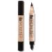 MIELIKKI 2 In 1 Eyeliner and Eyebrow Pen Waterproof Eyeliner Pencil Liquid Brow Pencil with Micro-Fork Tip Smudge Proof Eye Makeup Tool Travel Friendly Dark Brown #103 Dark Brown