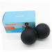 Double Peanut Massage Roller & Foot Trigger Point Ball - Yoga Deep Relaxation Massage Tool | Medium Black - Buy Online on GoSupps.com