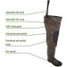 FROGG TOGGS Men's Classic II Hip Boot - Cleated & Felt Options, Size 9, Brown - Buy Online on GoSupps.com