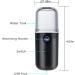 Kingsmile Nano Mist Sprayer - Portable Mini Facial Mister for Hydrating Skin and Eyelash Extensions - 1oz Visual Water Tank - Black - Buy Online on GoSupps.com