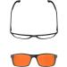 DefenderShield Premium Blue Light Blocking Glasses - 2-in-1 Clip-On for Day/Night Use - Anti-Eyestrain Readers for Computer Mobile & Gaming - Buy Online on GoSupps.com