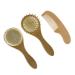 Toyvian 1 Set Baby Bath Set Wooden Hair Brush Hair Scrubber Baby Brushes for Hair Baby Bathing Brush Baby Bath Brush Body Slimming Brush Scalp Grooming Comb Baby Comb Baby Wool Comb Infant