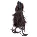 Synthetic Hair Brown Ponytail Hair Clip Fixed To Hair Extension Ponytail Wig 12inches dark brown