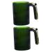 STOBAZA 2pcs Handle Toothbrush Cup Bathroom Mugs Toothbrush Mug Toothpaste Holder Bathroom Storage Cup Drinking Cup Water Cup Tooth Brushing Mugs Brushing Cup Travel Tumbler Household