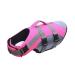 Hzqifei life jacket for dogs - reflective dog chimney lavish vest swimming training with upholstery for small medium -sized large dogs (pink l) l pink