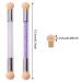 Buy Tengs Double-Headed Ombre Sponge Manicure Brushes - 2 Pack with 8 Replacement Heads for DIY Nail Art | Purple & White Gel Nail Tool for Salon & Home Use - Buy Online on GoSupps.com