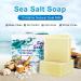 Oniyea Sea Salt Soap 3.5 oz - Exfoliating Acne Treatment with Goat's Milk for All Skin Types - 2 Pack for Face & Body - Perfect Skincare Gift for Women & Men - Buy Online on GoSupps.com