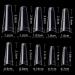 MWoot 500 Pieces French Acrylic Coffin Nails - Clear Fake Nail Tips for Women & Girls | 10 Sizes - Perfect for Nail Art - Buy Online on GoSupps.com