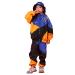 LOLANTA Boys' Girls' Color Block Jacket Track Pants Sets Hip Hop Dance Patchwork Clothes Unisex Streetwear 8-10 Blue