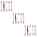 Healeved 750 Pcs 5 Boxes Double Ended Eyeshadow Brush Eye Shadow Applicator Eye Shadow Sponge Plastic