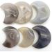 Room Decoration Gemstones for Decoration Natural Geode Agate Moon-Shaped Cluster Handmade Raw Quartz Carved Polished Decoraction Decor Stones Aura Crystal - Buy Online on GoSupps.com