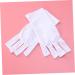 SOESFOUFU 1 Pair Manicure Glove Chinese Wooden Pillow Cotton Glove Anti Uv Glove Half-Finger Gloves Nail Silicone Ear Display Uv Shield Glove Sun Protection White - Buy Online on GoSupps.com