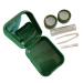 Solustre 1 set contact lens container mirror film Make-up container glitter container contact lens container contacts case contact case lentiletui frosted organizer travel plastic