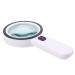 Handheld Magnifying Glass Optical Glass with Light 30X HD Old Reading Amplifier Good Times