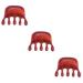 Tovinanna 3st massage comb wooden comb wooden tools Manual scalp massage devices antistatic combs Halloween-doll's house miniatures Homemade H lzern Handbuch Sandelholz curling tool
