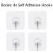 Pack of 4 Mesh Loofah Bath Sponges & Shower Balls with 4 Wall Hooks - Exfoliating Body Scrub for Spa-Like Clean - Buy Online on GoSupps.com