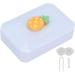 Blue Pineapple Contact Lens Box with Holder Mirror Tweezers & Applicator - International Shipping Available - Buy Online on GoSupps.com
