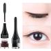 Mysense Matte Cream Brown Eyeliner Gel Pot with Brush Cream Eyeliner Makeup Smooth High Pigmented Matte Eye Makeup Gel Eye Liners for Women 203 Brown Matte Brown - Buy Online on GoSupps.com