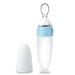 Termichy Baby Weaning Spoons Silicone Baby Food Dispensing Spoon Baby Bottle with Spoon for Infant Feeding 90ML (Blue)