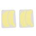 2 Pair Lash Pads Silicone Reusable Soft U Shape Eyelash Perming Curler Pads for Makeup Beauty