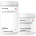 Momentous Creatine Monohydrate Powder & Grass-Fed Collagen Peptides Powder Stack - Supports Strength Lean Muscle & Recovery - FORTIGEL & Vitamin C for Hair Skin Nails & Joint Health Support