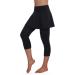 ANIVIVO Women Tennis Skirted Leggings with Pockets - Black Capris XX-Large - Buy Online on GoSupps.com