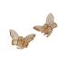 New 2025 2Pcs Crystal Butterfly Small Hair Claw Clips Women New For Fashion Cute Transparent Candy Hair Clamps Crab Barrettes Hair Accessories Jewelry Fashion Accessories Creative Gift