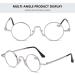 Shop Magimodac Retro Blue Light Filter Reading Glasses - Men's & Women's Mini Metal Computer Glasses | 2.5 Diopter Visual Aid - Buy Online on GoSupps.com