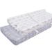 BlueSnail Print Changing pad Cover Set 2PK, Breathable and Comfortable Changing Pad Cover for Boys and Girls (Gray+White)
