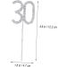 CORHAD Glitter 30th Birthday Cake Toppers Crystal 30th Anniversary Cake Toppers Bling Number Wedding Decoration Cake Decor Diamond Decor Cupcake Toppers Paper Cup Rhinestones - Buy Online on GoSupps.com