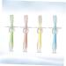Frcolor 4-Piece Toddler Toothbrush Set | Silicone Bristles for Kids | Safe & Soft Baby Toothbrushes - Buy Online on GoSupps.com