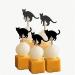 Halloween Black Cat Cupcakes Toppers Party Food Decorations Sticks Picks (24 Pack) - Buy Online on GoSupps.com