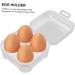 Uonlytech Clear Plastic Tray 2pcs Box 4 Grid Egg Storage Box Clear Plastic Containers Egg Keeper Egg Case Egg Box re-usable - Buy Online on GoSupps.com
