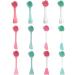 Rongweiwang Double Head Silicone Facial Cleaning Brush - Pink Fish Form Facial Massager & Peeling Tool - Perfect for International Skincare - Buy Online on GoSupps.com
