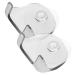 BeatifuFu 2 piece of razor keeper manual razor hanging suction cup rack racker rack rack rack shaver holder rack rack for bathroom razor organizer rack