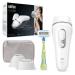 Braun IPL Silk Expert Pro 3 hair removal device women/men permanently visible hair removal venus razor & bag alternative to laser hair removal gift woman pl3133 white/silver