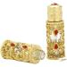 DFJOENVLDKHFE Glass Perfume Bottle Jewelry Enamel Fancy Crystal Perfume Bottle Refillable Empty Perfume Bottle 3mlGolden 3 - Buy Online on GoSupps.com