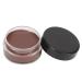 Eyebrow Makeup Cream, Slanted Brush, Waterproof, Sweatproof, Skin-friendly, for Home Use (Dark Brown)