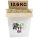 Hay4Pets Meadow Hay - 12.6kg. Fresh Green Feeding Hay For Rabbit Guinea Pig Hamster & Small Animals. High Fibre Natural Food For Pets. Dried Grass Animal Feed 12.6 kg (Pack of 1)