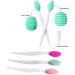 3PCS Exfoliating Lip & Nose Cleaning Brush Set - Soft Silicone Scrub Tool for Lip Exfoliation and Blackhead Removal - Buy Online on GoSupps.com