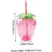 Kawaii Water Bottle with Straw 17 Oz Cute Strawberry Shaped Water Bottle Kawaii Drinking Cups for Girls Women - Buy Online on GoSupps.com